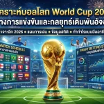 วิเคราะห์บอลโลก World Cup 2026: ตารางการแข่งขันและกลยุทธ์เดิมพันอัจฉริยะ